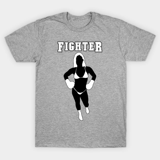 Fighter (Girl - Boxing) T-Shirt by media319